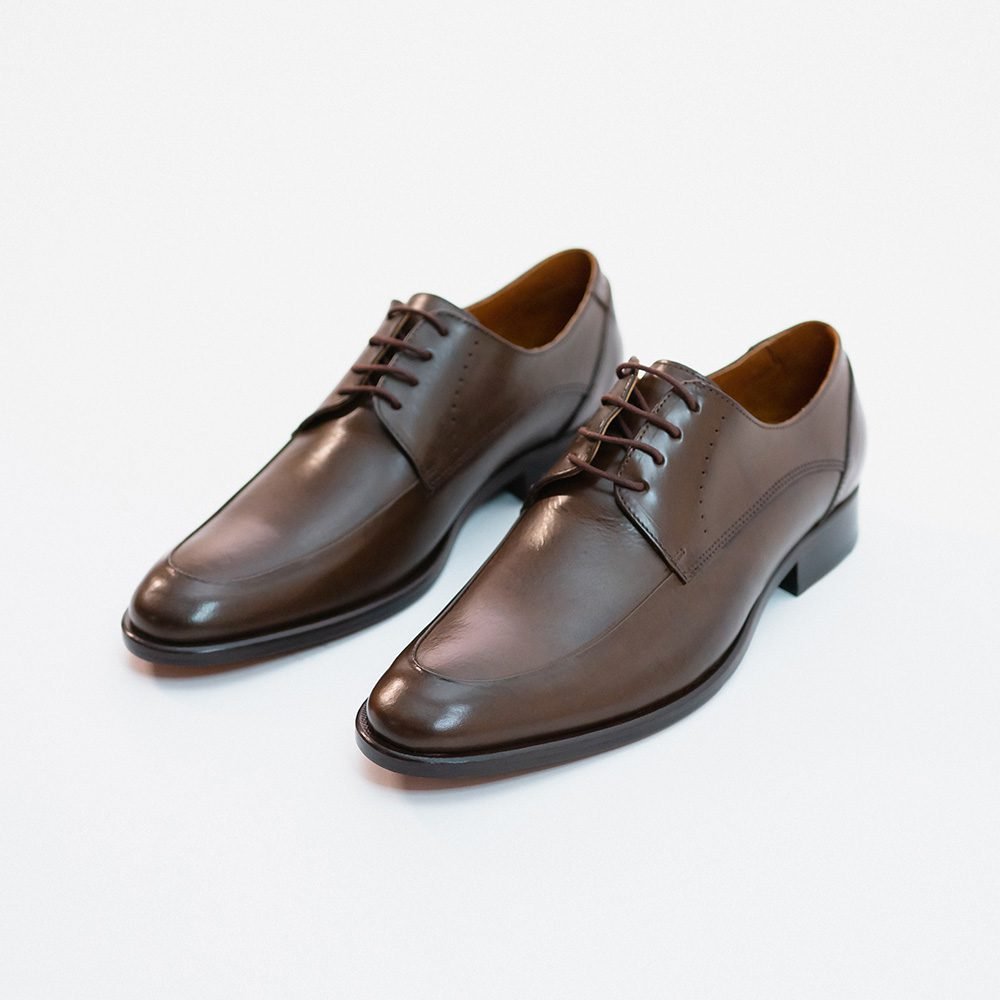 Sapato Social Derby em Couro Moss