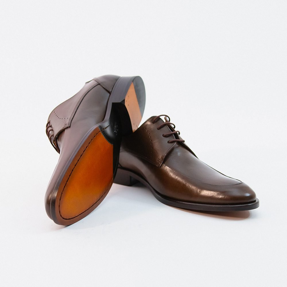 Sapato Social Derby em Couro Moss