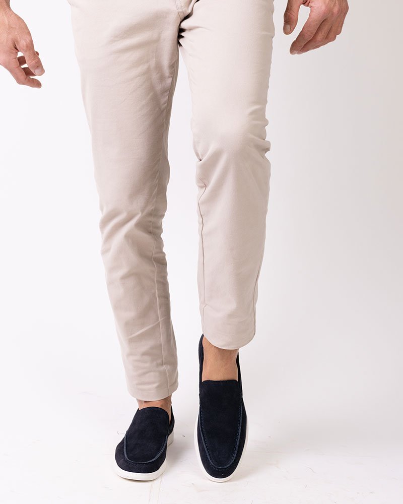 Calça Milano Slim Fit Sarja Caqui